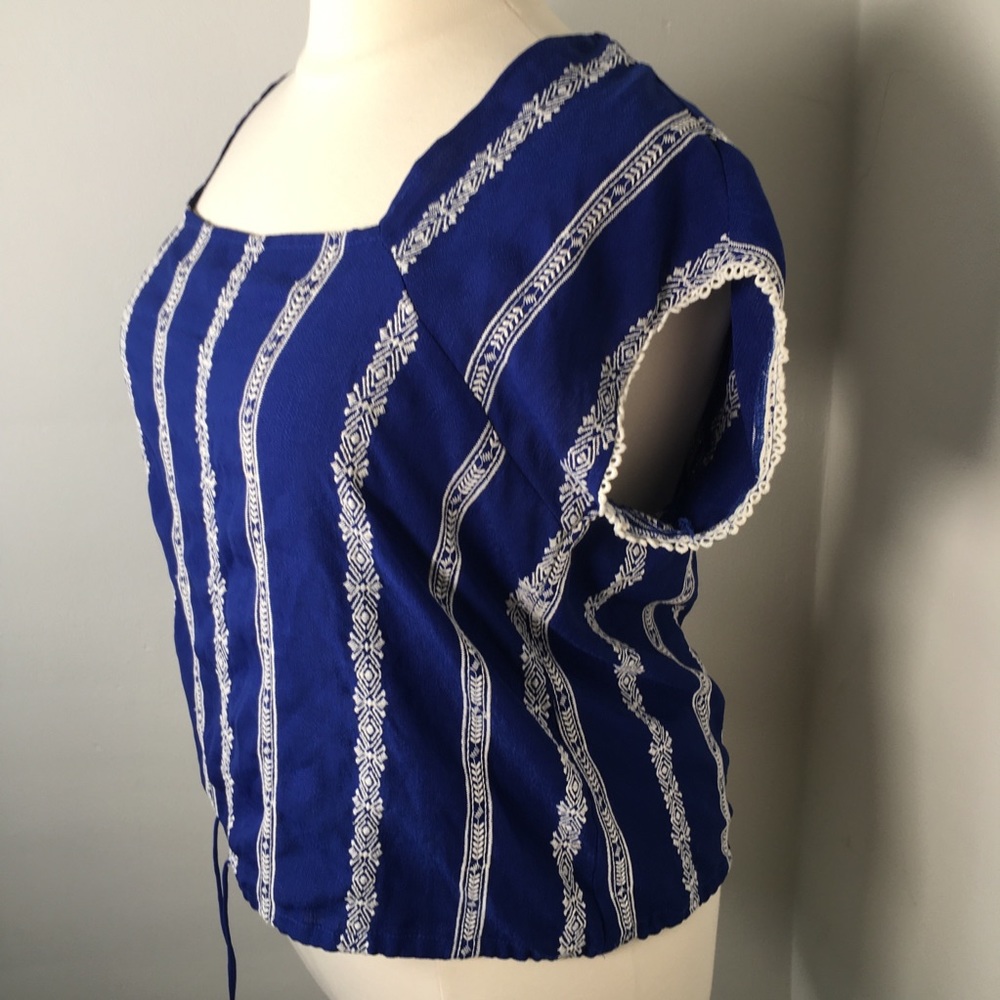 A Beautiful Soul embroidery square neck drawstring